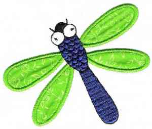 Bugs Embroidery Design: Dragonfly from Embroidery Patterns