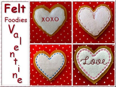 Felt Foodies Valentines