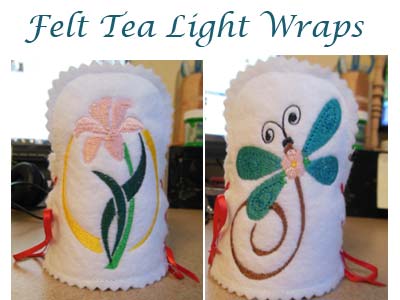 Felt Tea Light Wraps