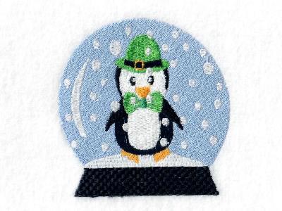 Festive Snow Globes Embroidery Machine Design