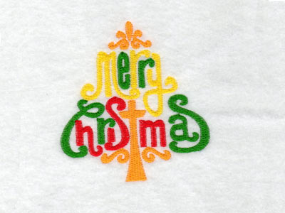 Festive Christmas Trees Embroidery Machine Design
