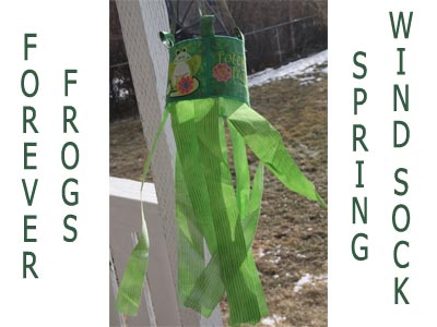 Frog Windsock Embroidery Machine Design