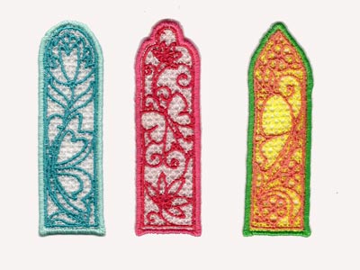 FSL Butterflies Bookmarks Embroidery Machine Design