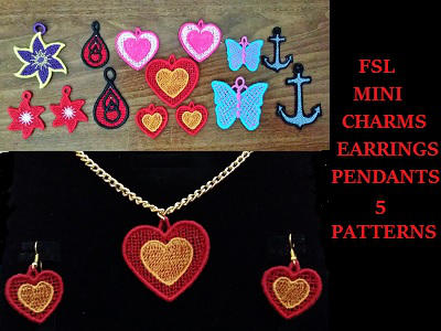 FSL Earrings Charms and Pendants