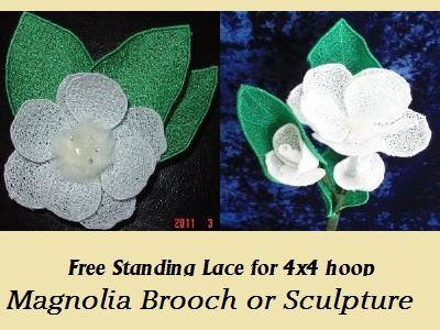 FSL Magnolia Embroidery Machine Design