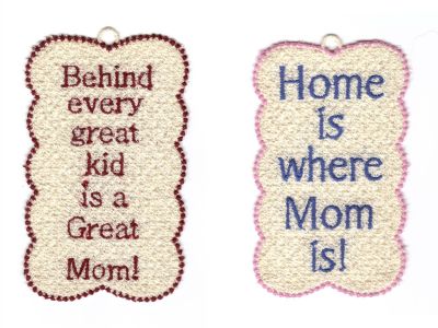 FSL Mothers Day Bookmarkers Embroidery Machine Design