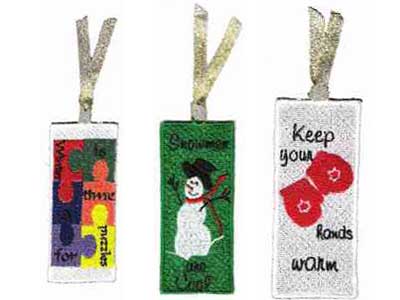 FSL Winter Bookmarkers Embroidery Machine Design