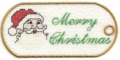 FSL Xmas Tags Embroidery Machine Design