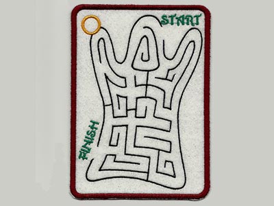 Halloween Mazes Embroidery Machine Design