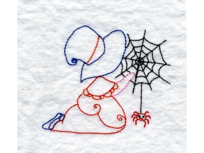 Halloween Sunbonnets Embroidery Machine Design