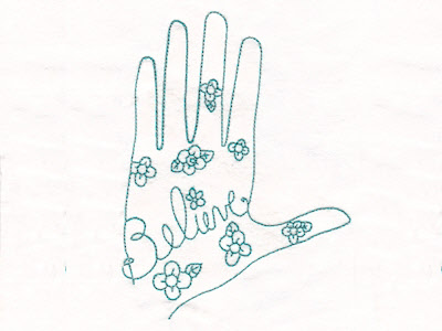 Hands That Talk Embroidery Machine Design