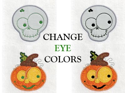 Happy Halloween Applique Embroidery Machine Design