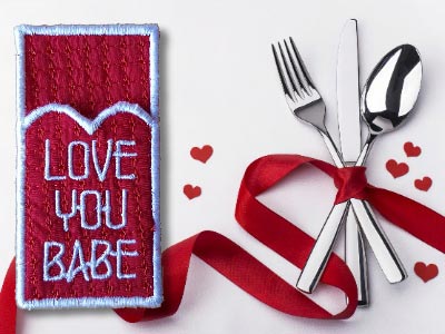 Happy Valentine Embroidery Machine Design