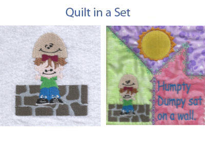 Humpty Dumpty Embroidery Machine Design