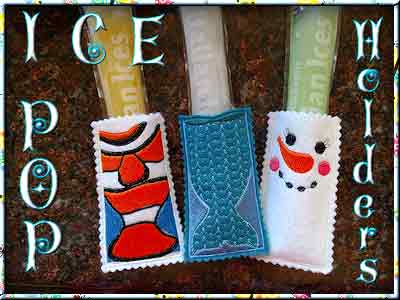 Ice Pop Holders Embroidery Machine Design
