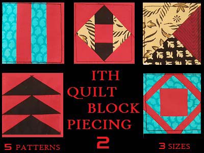 In The Hoop Quilt Block Piecing 2 Embroidery Machine Design