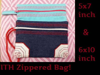 In The Hoop Zippered Bags