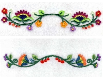 Jacobean Borders Embroidery Machine Design
