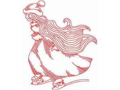 JN Long Hair Lady 3 Embroidery Machine Design