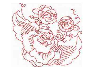 JN Roses Embroidery Machine Design