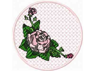 JN Rose Coasters Embroidery Machine Design
