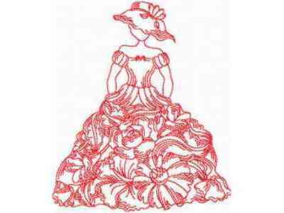 JN Victorian Dresses Embroidery Machine Design