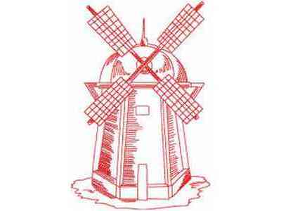 JN Windmills Embroidery Machine Design