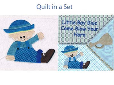 Little Boy Blue Embroidery Machine Design