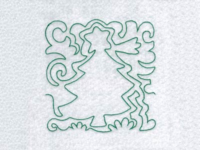 Lineart Christmas Blocks Embroidery Machine Design