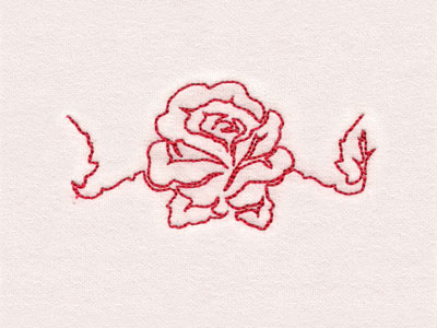 Lineart Roses Borders