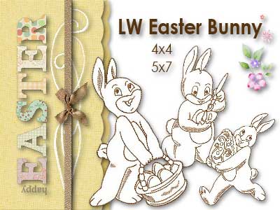 Line Work Easter Bunnies