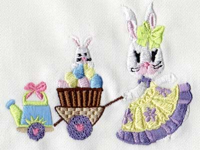 Mrs Bunny Embroidery Machine Design