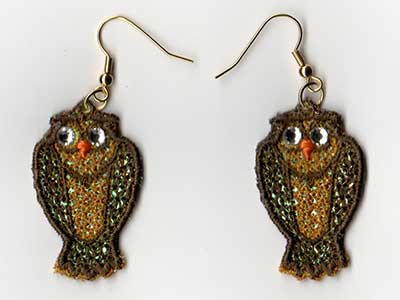 Mylar Halloween Earrings