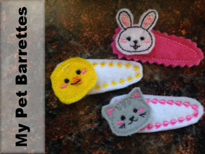 My Pet Barrettes Embroidery Machine Design