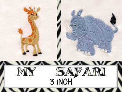 My Safari Embroidery Machine Design