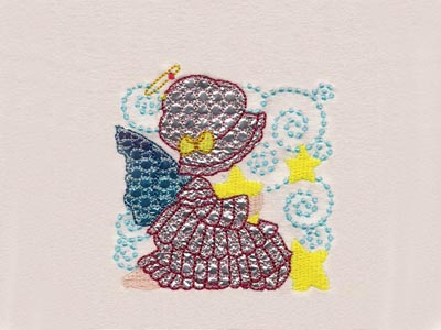 Mylar Sunbonnet Angel Blocks