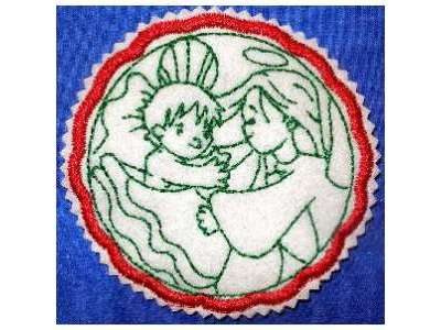 Nativity Coasters Embroidery Machine Design