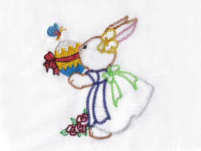 Nostalgic Embroidery Bunnies