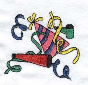 New Years Embroidery Machine Design