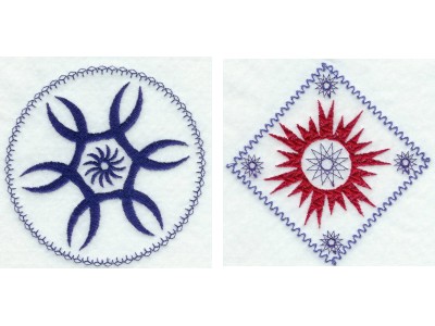 Nouveau Quilt Blocks Embroidery Machine Design
