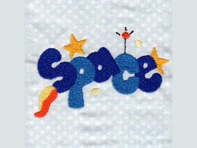 Outer Space Embroidery Machine Design