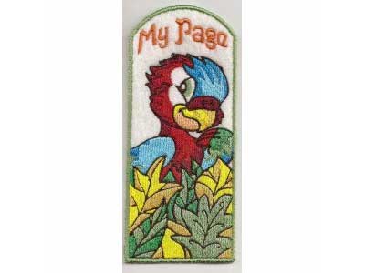 Parrot Bookmarkers Embroidery Machine Design