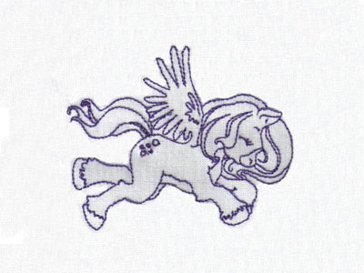 Pegasus Cuties Embroidery Machine Design