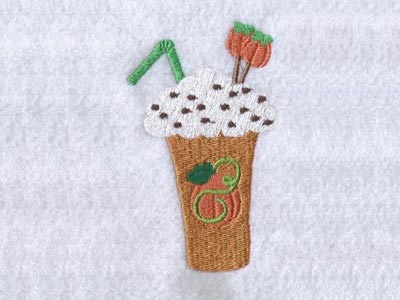 Pumpkin Spice Embroidery Machine Design