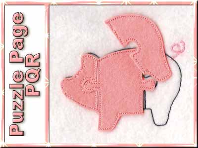 Puzzle Page PQR Embroidery Machine Design