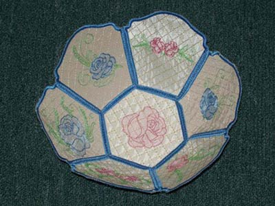 Rose Bowl Embroidery Machine Design