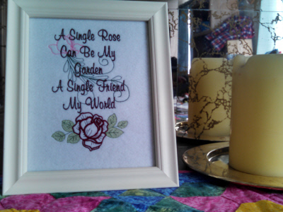 Rose Garden Embroidery Machine Design