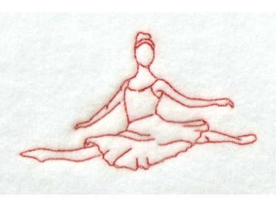 RW Ballet Embroidery Machine Design