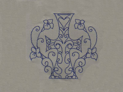 Redwork Crosses Embroidery Machine Design