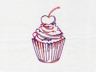 Fancy RW Cupcakes Embroidery Machine Design